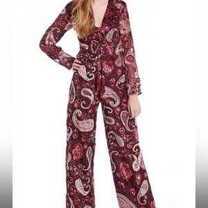 Paisley Red Jumpsuit